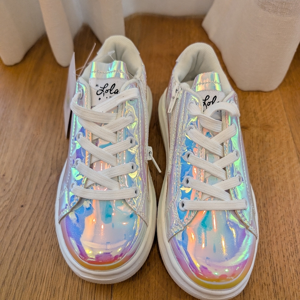 Lola And The Boys Hologram Magic Sneaker, Rainbow